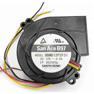 SANYO 9BMB12P2F01 12V 0.9A 4wires Cooling Fan 