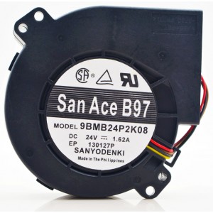 Sanyo 9BMB24P2K08 24V 1.62A 4wires Cooling Fan 