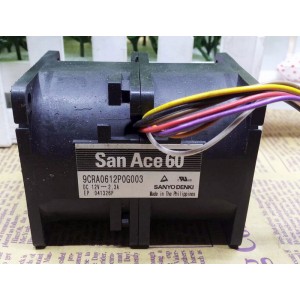 SANYO 9CRA0612P0G003 12V 2.3A 8wires Cooling Fan