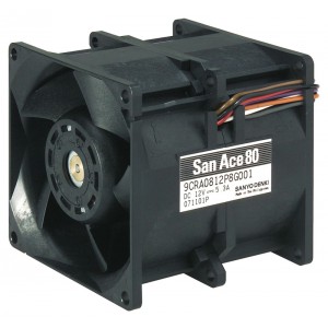 SANYO 9CRA0812P8G001 12V 5.3A 8wires Cooling Fan