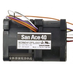 Sanyo 9CRN0412P5J007 12V 1.0A 8wires Cooling Fan