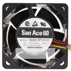 Sanyo 9G0612P1G131 12V 1.54A 4wires Cooling Fan
