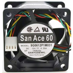 SANYO 9G0612P1M031 12V 0.35A 4wires Cooling Fan