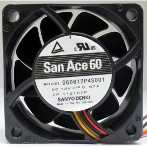 SANYO 9G0612P4S001 12V 0.67A 3wires Cooling Fan