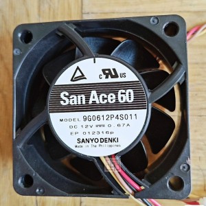 Sanyo 9G0612P4S011 12V 0.67A  4wires Cooling Fan