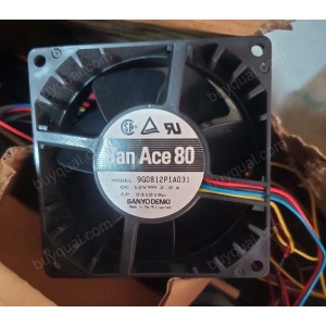 SANYO 9G0812P1A031 12V 2.0A 4wires Cooling Fan - Original New