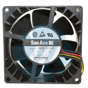 Sanyo 9G0812P1K05 12V 1.8A 3wires Cooling Fan
