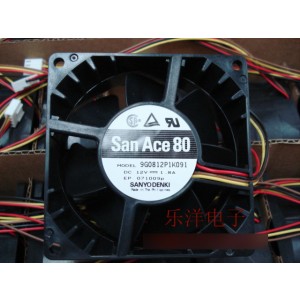 Sanyo 9G0812P1K091 12V 1.8A 4wires Cooling Fan