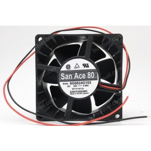 Sanyo 9G0824G102 24V 0.56A 2wires Cooling Fan