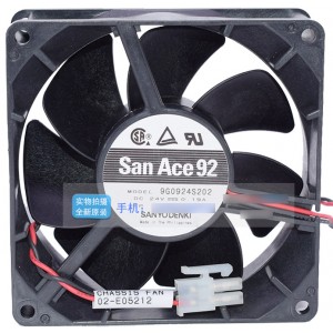 SANYO 9G0924S202 24V 0.19A 2wires Cooling Fan