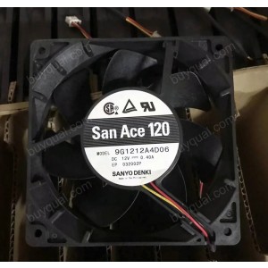 Sanyo 9G1212A4D06 12V 0.4A 4.8W 3wires Cooling Fan
