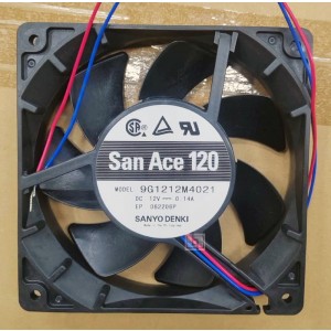 Sanyo 9G1212M4021 12V 0.14A 2wires Cooling Fan