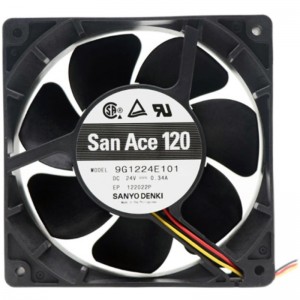 Sanyo 9G1224E101 24V 0.34A 3wires Cooling Fan