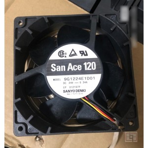 Sanyo 9G1224E1D01 24V 0.34A 3wires Cooling Fan