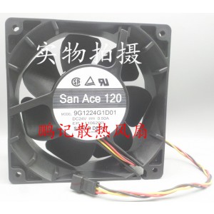 Sanyo 9G1224G1D01 9G1224G1D011 24V 0.50A 3wires Cooling Fan