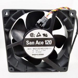 Sanyo 9G1224G1D01 9G1224G1D011 24V 0.50A 3wires Cooling Fan