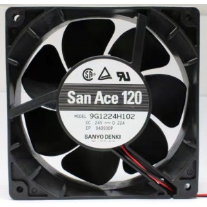 SANYO 9G1224H102 24V 0.22A 2wires Cooling Fan 