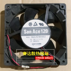 Sanyo 9G1224H402 9G1224H403 24V 0.17A 2wires Cooling Fan