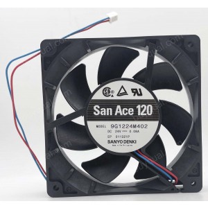 SANYO 9G1224M402 24V 0.08A 2wires Cooling Fan