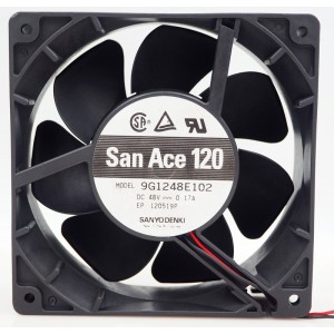 SANYO 9G1248E102 48V 0.17A 2wires Cooling Fan