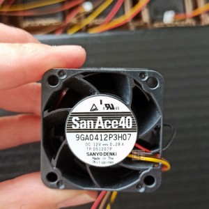 SANYO 9GA0412P3H07 12V 0.28A 4wires Cooling Fan