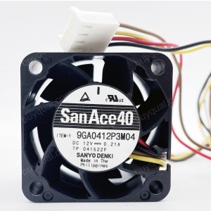 Sanyo 9GA0412P3M04 12V 0.21A  4wires Cooling Fan