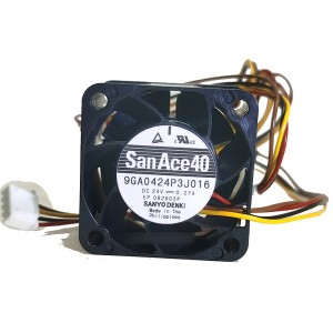 SANYO 9GA0424P3J016 24V 0.27A 4wires Cooling Fan 