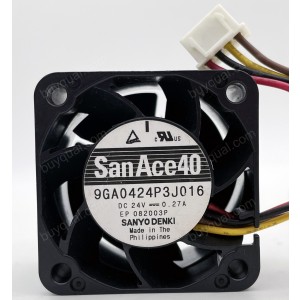 SANYO 9GA0424P3J016 24V 0.27A 4wires Cooling Fan 