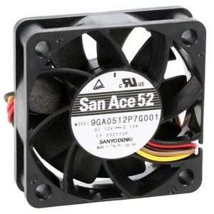 SANYO 9GA0512P7G001 12V 0.13A 4wires Cooling Fan