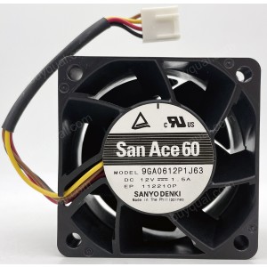 SANYO 9GA0612P1J63 12V 1.5A 4wires Cooling Fan 