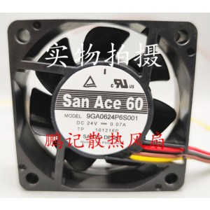 Sanyo 9GA0624P6S001 24V 0.07A 4wires Cooling Fan 