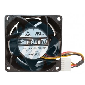 Sanyo 9GA0712P1G0031 12V 2.6A 4wires Cooling Fan 