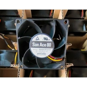 SANYO 9GA0812P1H701 12V 0.6A 4wires Cooling Fan