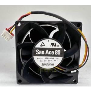 SANYO 9GA0824H1E61 24V 0.3A 3wires Cooling Fan 