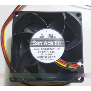 SANYO 9GA0824P1H61 24V 0.3A 4wires Cooling Fan 