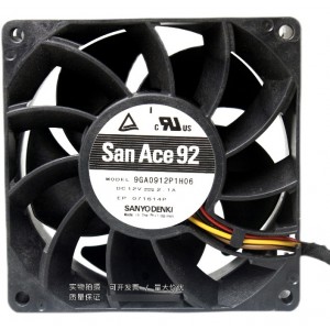 Sanyo 9GA0912P1H06 12V 2.1A 3wires Cooling Fan 