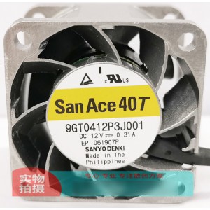 SANYO 9GT0412P3J001 12V 0.31A 4wires Cooling Fan 