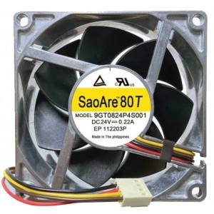 Sanyo 9GT0824P4S001 24V 0.22A 5.28W 4wires Cooling Fan