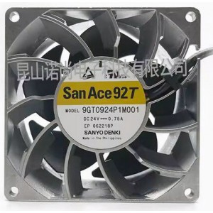 Sanyo 9GT0924P1M001 24V 0.75A 4wires Cooling Fan