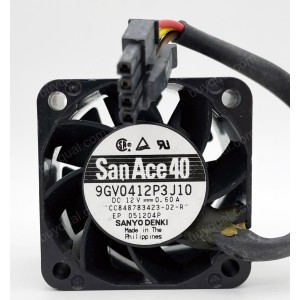 Sanyo 9GV0412P3J10 12V 0.6A 4wires Cooling Fan
