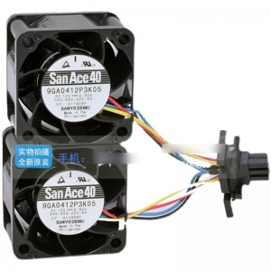 Sanyo 9GV0412P3K05 12V 0.92A 4wires Cooling Fan 