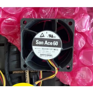Sanyo 9GV0612P1M03 12V 1.5A 4wires Cooling Fan