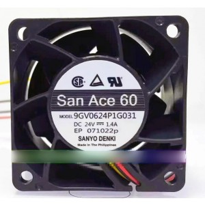 SANYO 9GV0624P1G031 24V 1.4A 3wires Cooling Fan