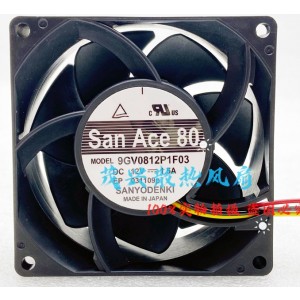 Sanyo 9GV0812P1F03 12V 1.5A Cooling Fan