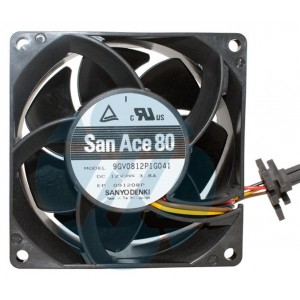 Sanyo 9GV0812P1G041 12V 3.8A 4wires Cooling Fan 