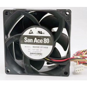 Sanyo 9GV0812P1H08 12V 3A 4wires Cooling Fan