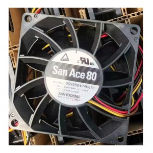 Sanyo 9GV0824P4K031 24V 0.44A 3wires Cooling Fan