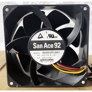 SANYO 9GV0912P1G061 12V 4.1A 4wires cooling fan