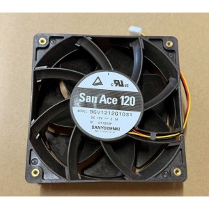 SANYO 9GV1212G1031 12V 2.1A 3wires Cooling Fan 