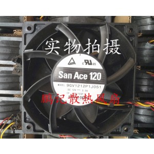 SANYO 9GV1212P1J051 9GV1212P1J05 12V 3.0A 4wires Cooling Fan - Original New